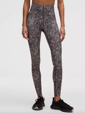 Lululemon Glow Up™ Super-High-Rise Tight 28" Snake Structure Grey Multi